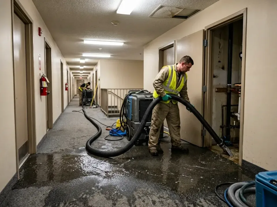 multi-unit-apartment-hallway-f-005 — frequently asked questions, Emergency Burst Pipe Water Extraction & Removal in Bicknell…